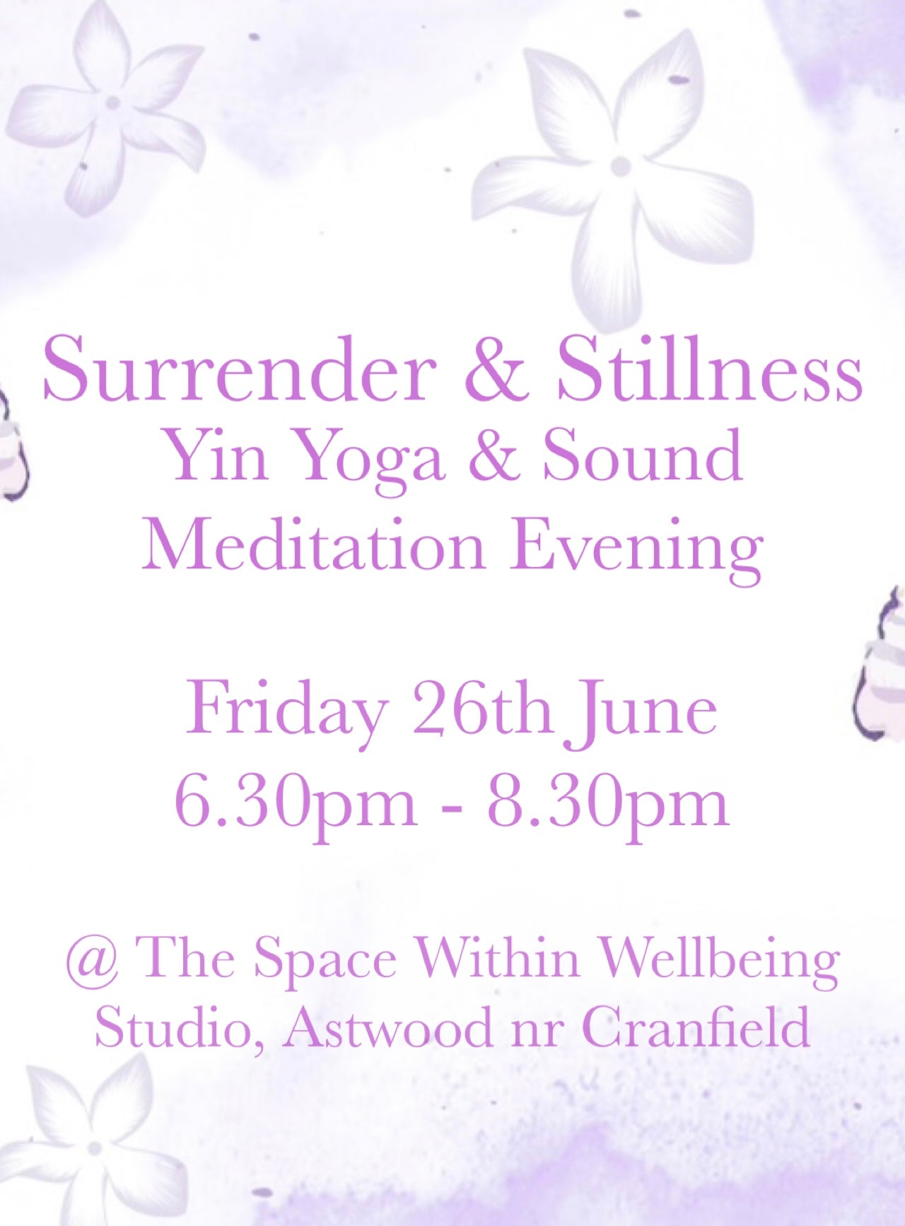 Yin & Sound Evening - Friday 26th June